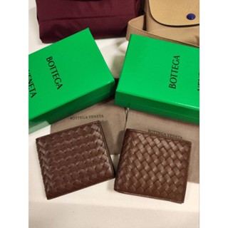 🤎🤎New Bottega Veneta Men wallet 8 cardอุปกรณ์กล่องเขียวcopy ใบเสร็จ