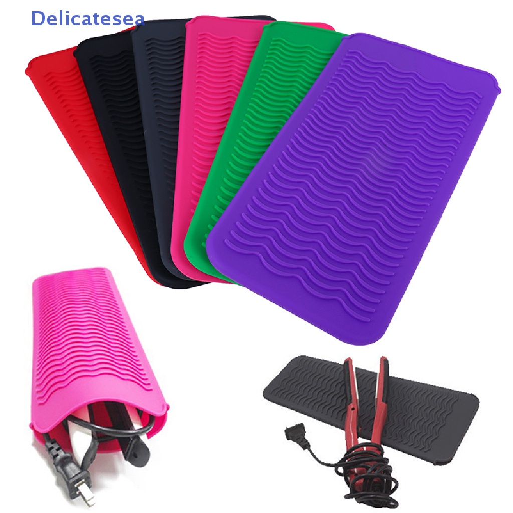 [Delicatesea] กระเป๋าซิลิโคน ทนความร้อน สําหรับใส่จัดเก็บที่หนีบผมตรง