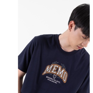 Memo By AEIOU เสื้อยืด Memo Supersoft Premium สกรีนและปัก รุ่น Heritage NYC สินค้าลิขสิทธิ์แท้