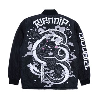 SLUM LTD - Ripndip F22 Mystic Jerm Quilted Bomber Jacket Black