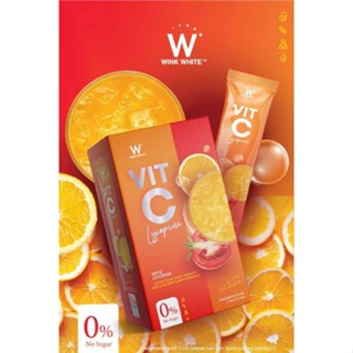 วิงค์ไวท์ วิตซีชาล็อต แบบชง วิตามินซี W Vit-C Lycopene