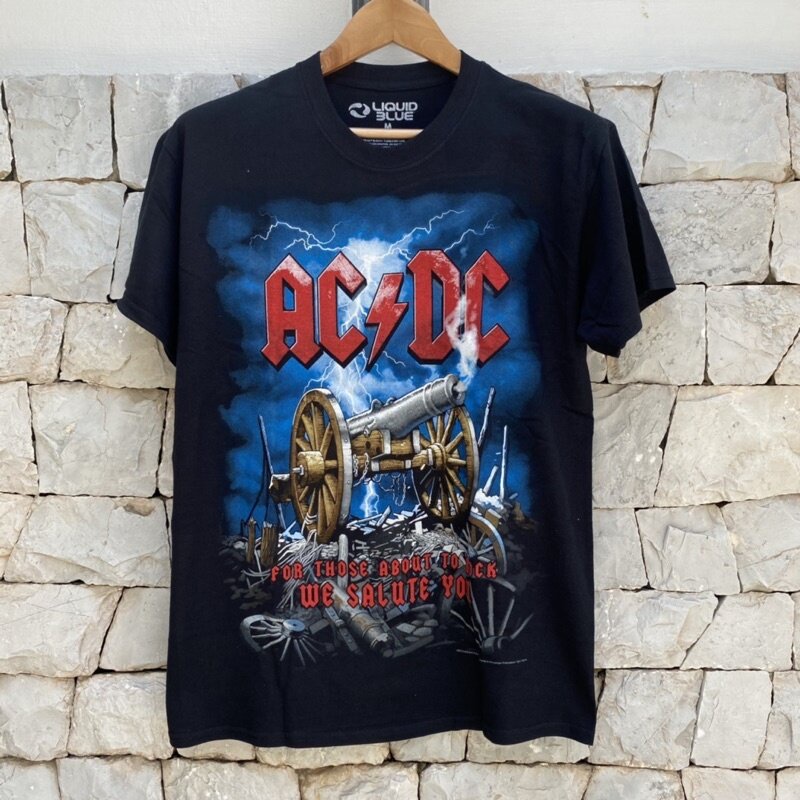 H เสื้อวง ACDC by Liquid Blue ลิขสิทธิ์แท้ นำเข้าจาก USA T-shirt