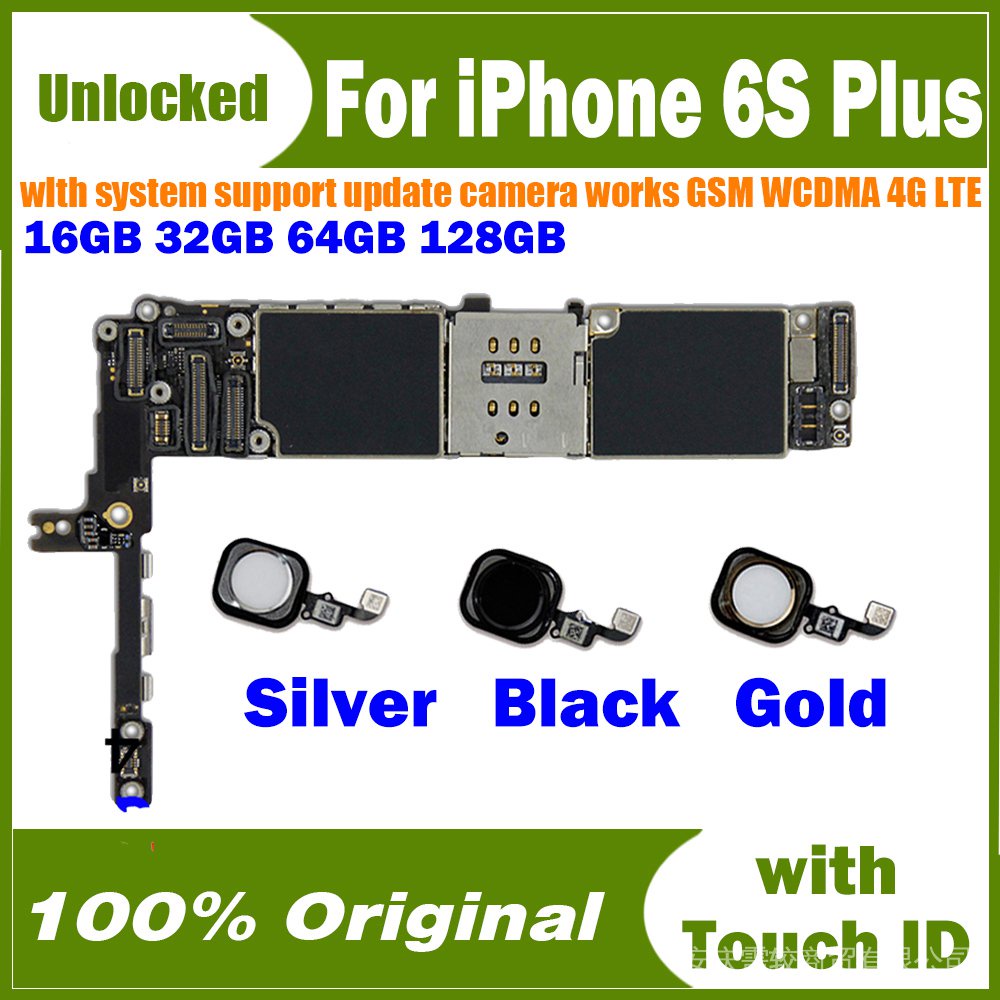 เมนบอร์ด ปลดล็อกด้วยลายนิ้วมือ ระบบ IOS NO/ พร้อม Touch ID สําหรับ iPhone 6s Plus