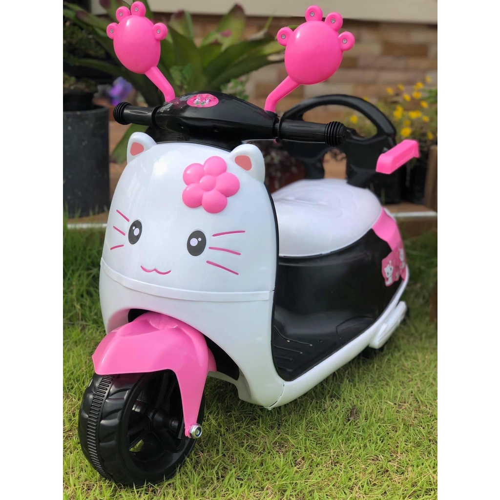 Np Toys รถแบตเตอรี่เด็ก รถเด็กนั่ง มอไซค์เจ้าแมวเหมียว มีเสียงดนตรี ขนาด1มอเตอร์ No.109 - รูปที่ 2