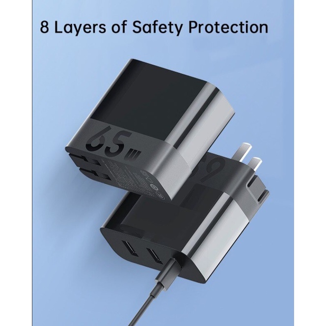ZMI HA835 68w 3พอร์ตชาร์จ (1Type-C /2 usb-a) ใช้พร้อมกันได้สูงสุด 3 อุปกรณ์-2Y
