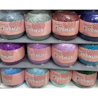 ไหมVenus Summer เบอร์20 สีพื้น โทน เขียว ฟ้า ม่วง