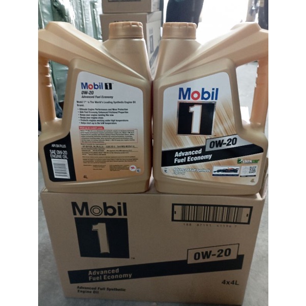 Mobil 1 Advance Fuel Economy 0W20 SP น้ํามันเครื่องสังเคราะห์แท้ขั้นสูง (4L) 0W-20
