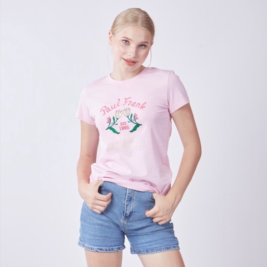 Paul Frank เสื้อยืด PFGLTSFW2176 WOMENS TEESHIRT NOMAD TRAIL FW21-PURPLE