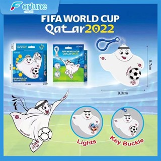 พวงกุญแจมาสคอตฟุตบอลโลกกาตาร์ 2022 จี้การ์ตูน จี้ของขวัญ ของที่ระลึกฟุตบอลโลก จี้กระเป๋าเป้ สามารถมอบให้เพื่อนได้