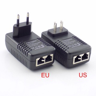 อะแดปเตอร์พาวเวอร์ซัพพลายไร้สาย 12V 1A POE ปลั๊ก US EU สําหรับกล้องวงจรปิด IP E1