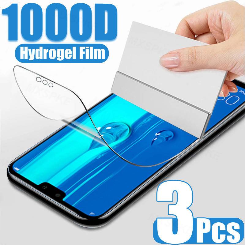 3 ชิ้น HD Hydrogel ฟิล์มสําหรับ Huawei Y9A Y9s Y7A Y7P Y7s Y8P Y8s Y6P Y6s Y5P ป้องกันหน้าจอสําหรับ 