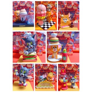 Blind Box ได้1ตัวแบบสุ่ม - Tom &amp; Jerry - Food Carnival by Miniso (Set of 8+1secret)