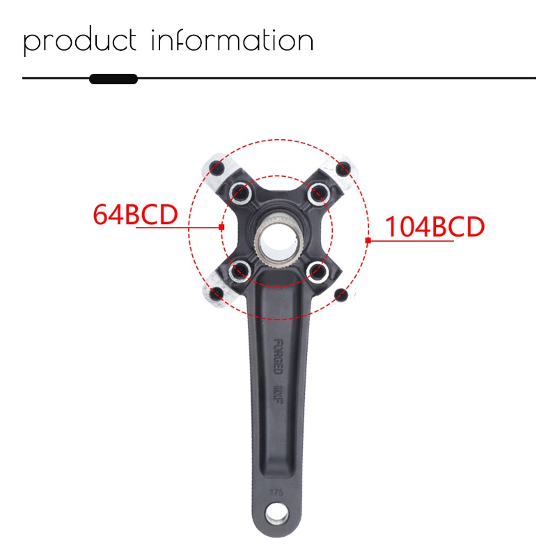 Mtb Crankset 104BCD 170 มม./175 มม.XT Crank แคบกว้าง Chainring 32/34/36/38/40/42T Mountain จักรยาน Crank พร้อมวงเล็บด้านล่าง