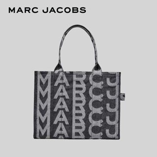 MARC JACOBS MONOGRAM DENIM TOTE BAG THE LARGE TOTE H000M12FA2