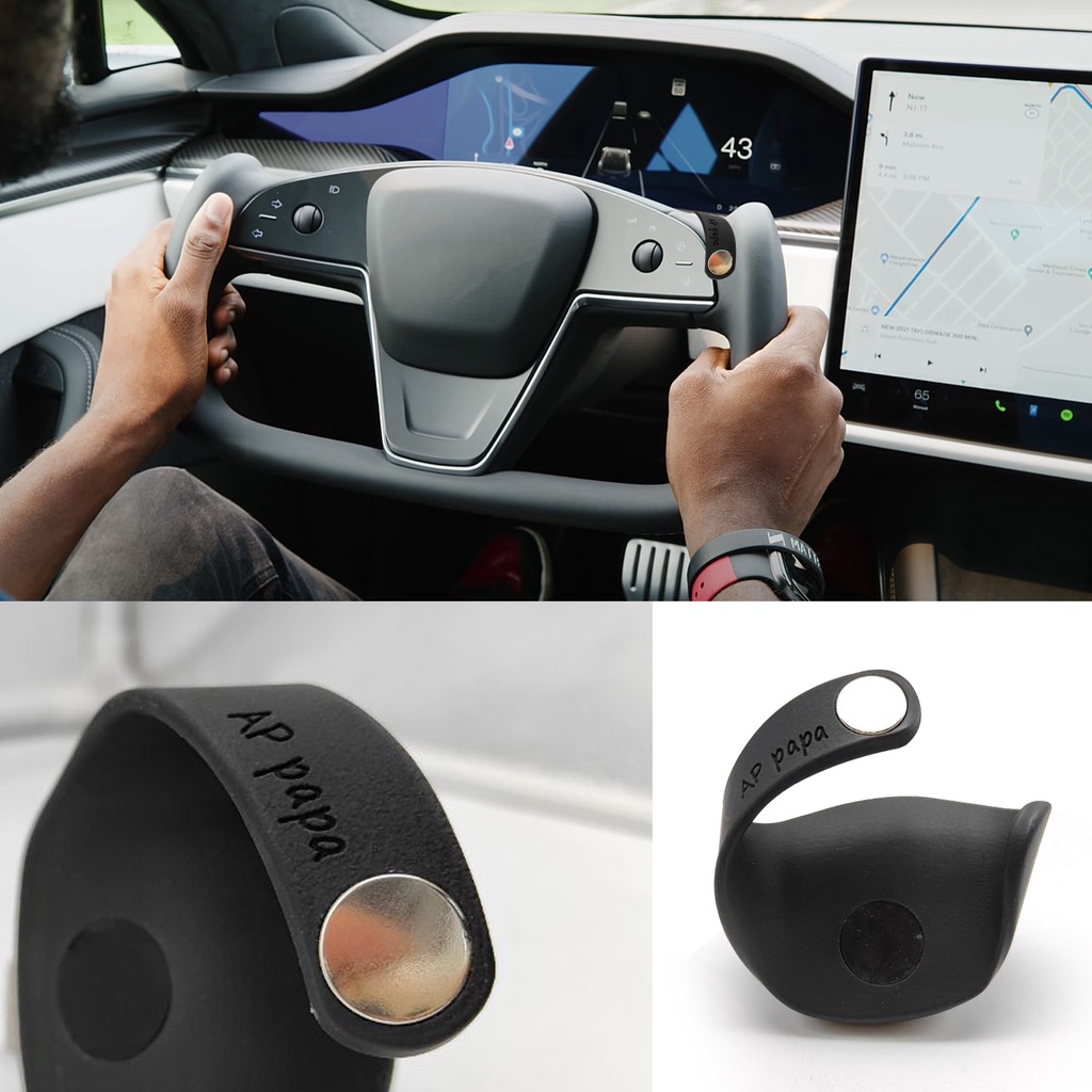 Ap PAPA รถ Yoke พวงมาลัย Booster Autopilot Counterweight น้ําหนักแหวน FSD สําหรับ Tesla รุ่น SX Yoke