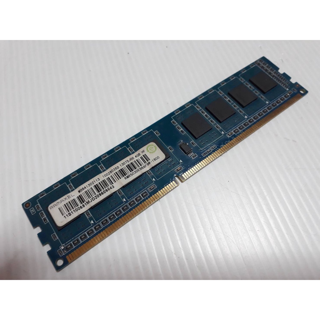 RAM Ramaxel PC3L-DDR3-bus1600/4G  ไฟต่ำ 1.35 V. แบบ 8 ชิป ตัวสูง สำหรับ PC