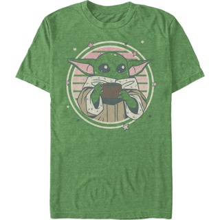 Retro Child The Mandalorian Star Wars T-Shirt เสื้อยืดเท่ เสื้อยืดสีขาว