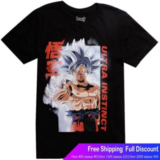 ♘✒┅ดราก้อนบอลเสื้อยืดแขนสั้น Hot Topic Dragon Ball Super Goku Ultra Instinct T-Shirt Exclusive Dragon Ball Sports T-shir