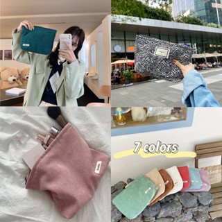 Fashion Corduroy Small Square Bag womens cosmetic bag clutch Convenient wash bag