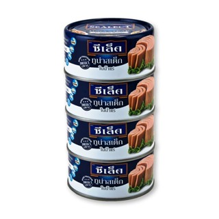 ซีเล็ค ทูน่าสเต็กในน้ำแร่ 165กรัม ยกแพ็ค 4กระป๋อง SEALECT TUNA STEAK IN SPRING WATER