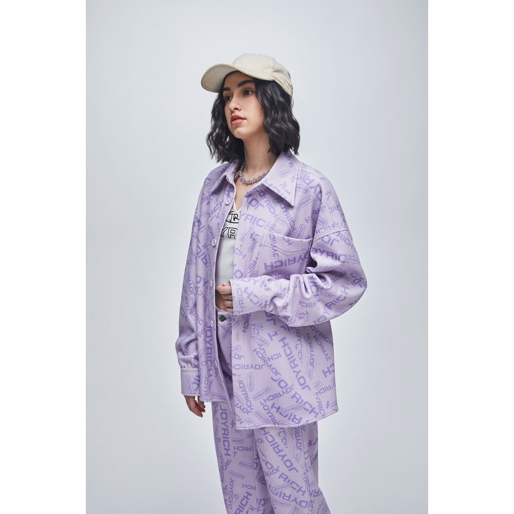 JOYRICH FW22-Long Sleeve Shirt_Light Purple เสื้อเชิ้ตแขนยาว สีม่วงอ่อน