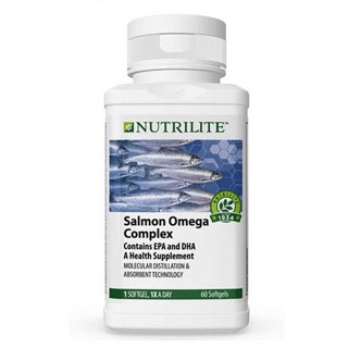 Amway Nutrilite Salmon Omega Complex น้ำมันปลา ขนาด (60 และ 120 แคปซูล) นิวทริไลท์ แอมเวย์