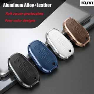 Alloy Leather Car Smart Key Case Cover For Peugeot 308 3008 508 5008 408 4008 208 301 407 For Citroen C4 C6 C3-XR Picass