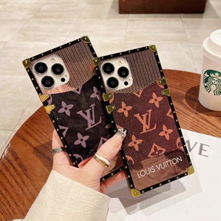 เคสโทรศัพท์มือถือกระจก ทรงสี่เหลี่ยม ลาย LV แฟชั่น สําหรับ huawei p50 p40 p30 pro p20 lite MATE50 mate40 mate30 mate20 pro