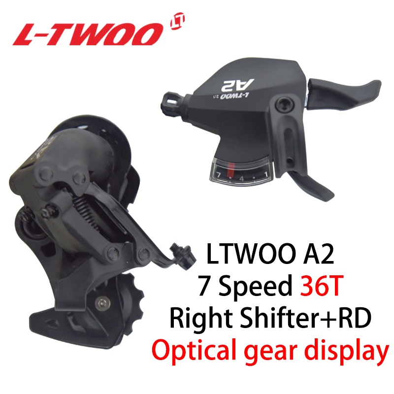 LTWOO A2 1X7 7 ความเร็ว Velocidade Derailleurs Trigger Groupset 7s Shifter Lever ด้านหลัง Derailleur 2 ชุดด้านหลังสวิทช์สําหรับ MTB จักรยาน