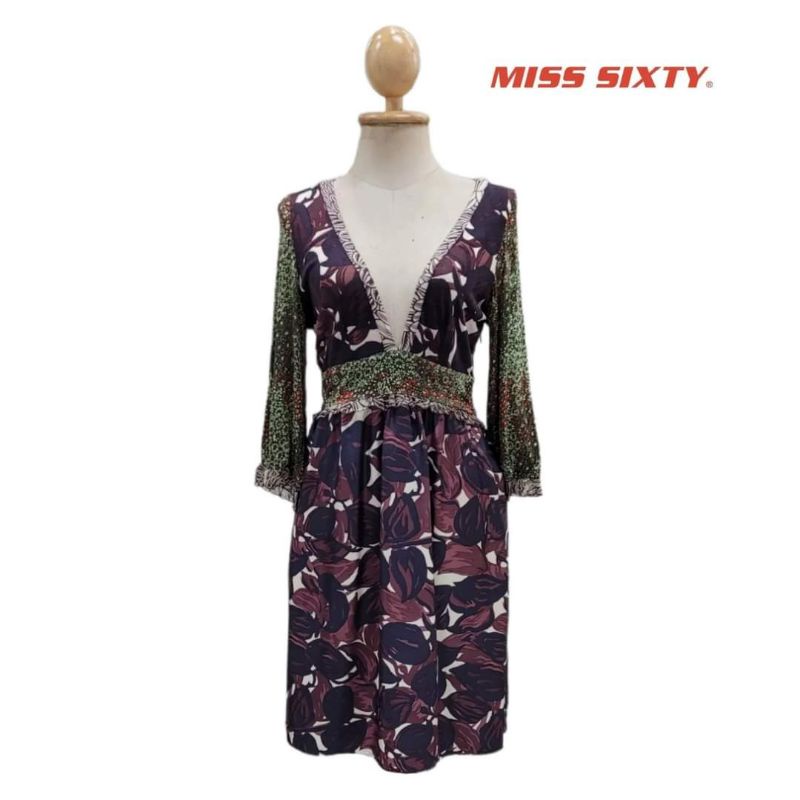 Miss Sixty Deep V-neck Dress