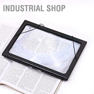 BIndustrial Shop แว่นขยาย A4 แฮนด์ฟรี 3 เท่า พร้อมไฟ Led สําหรับอ่านหนังสือ