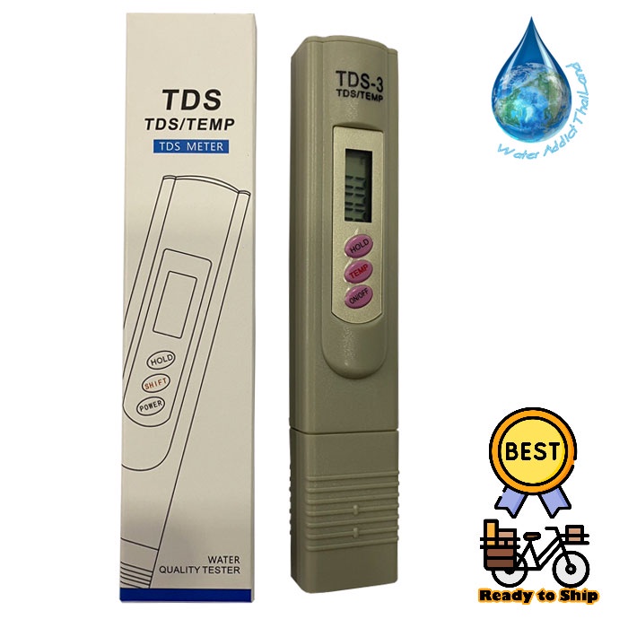 ปากกาวัด TDS (TDS METER) สำหรับวัดค่าสารละลายรวมในน้ำ รุ่น TDS-3