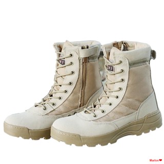 จัดส่งตรงจุดชายรองเท้าบูททะเลทรายSWAT combat boots outdoor desert tactical climbing shoes