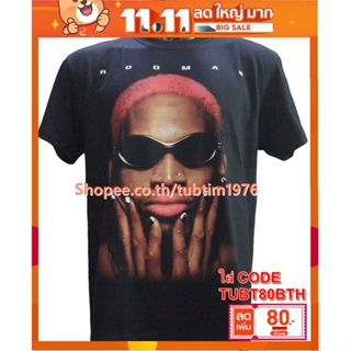 เสื้อบาส DENNIS RODMAN RODZILLA เสื้อบาสดนตรีร็อค เดธเมทัล เสื้อวินเทจ เดนนิส ร็อดแมน TDO7144