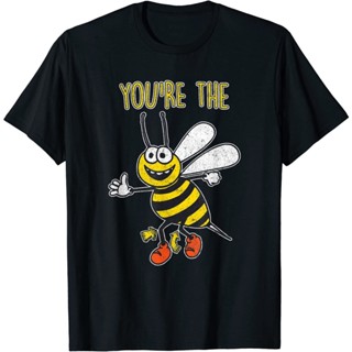 เสื้อยืด พิมพ์ลาย YouRe The Bees Knees Funny Bee สําหรับผู้ชาย