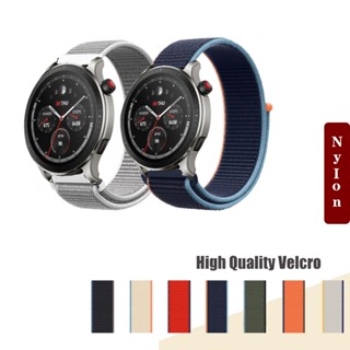 สายรัดห่วงไนล่อนสำหรับ Huami Amazfit GTR mini 2 3 4 GTR2 2e GTR3 Pro GTR4 42mm 47mm