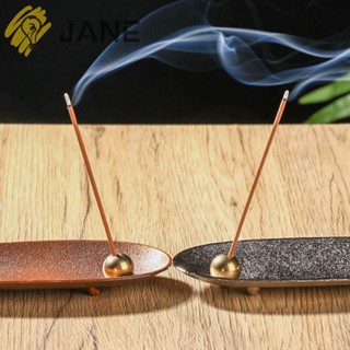 JANE Beautiful Incense Stick Holder Vintage Bronze Healing Incense Burners Incense Sticks Plates Japanese Style Ash Catcher Graceful Censer Rack Incense Burner/Multicolor