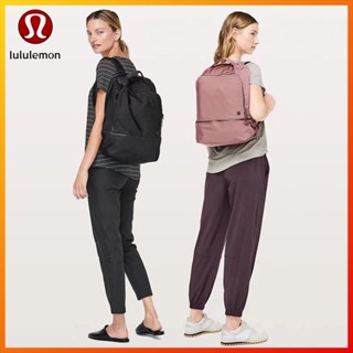 Lululemon  กระเป๋าเป้สะพายหลัง กระเป๋าถือ กระเป๋าเดินทาง กระเป๋าคอมพิวเตอร์ ขนาด 17 ลิตร เหมาะกับการเล่นโยคะ เดินทาง สําหรับผู้ชาย และผู้หญิง