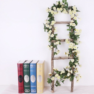 【AG】Simulation Flower Eye-catching Realistic Looking Plastic Artificial Rose Flower  Hanging Decor for Garden