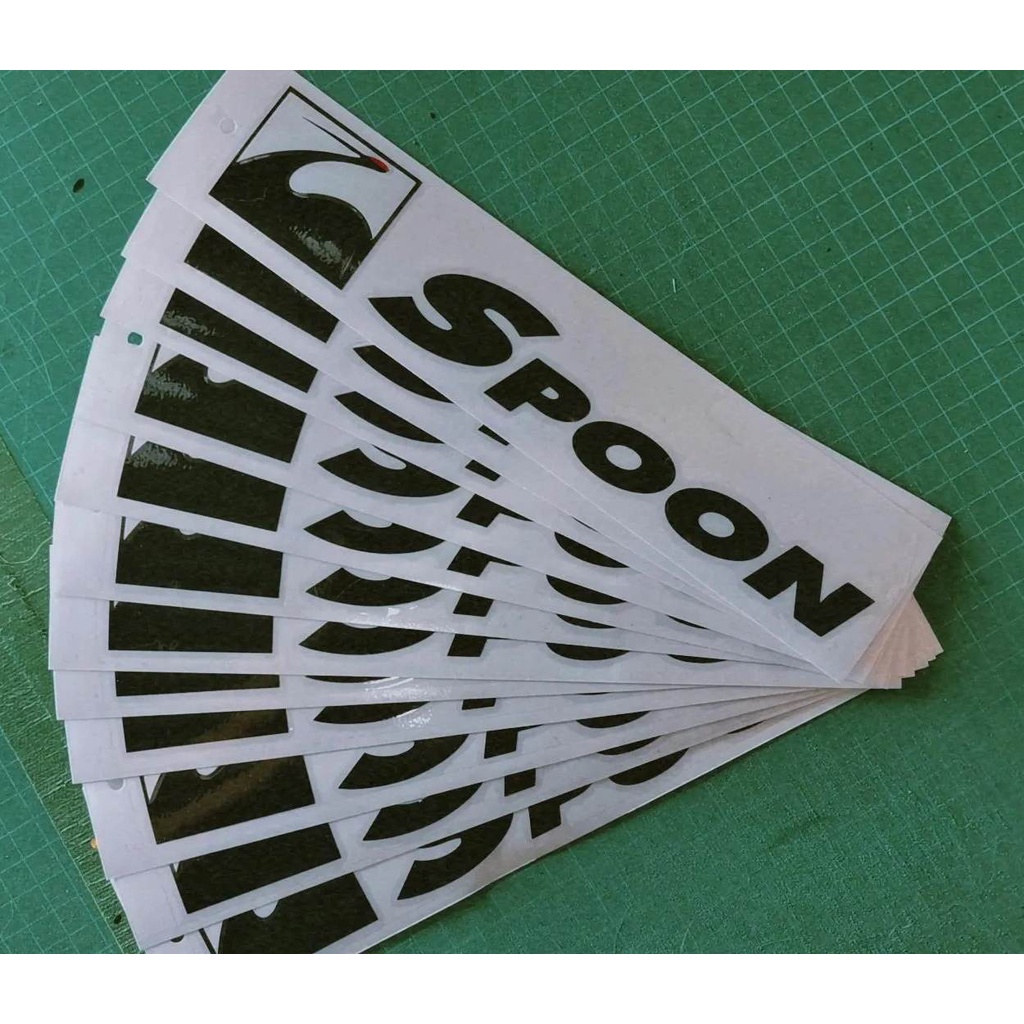 งานสติ๊กเกอร์ SPOON 1 แผ่น