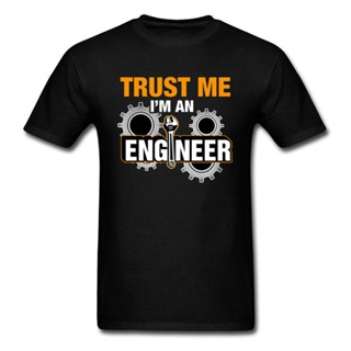 เสื้อยืด พิมพ์ลายตัวอักษร Geek Trust Me I Am An Engineer Steampunk Gear สไตล์สตรีท สําหรับผู้ชาย