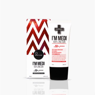 [SUNTIQUE] ครีมกันแดด Im Medi 100% ผสมสังกะสี 50 มล. SPF 50+ PA+++