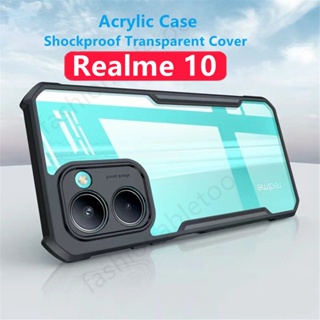 เคสโทรศัพท์มือถืออะคริลิค TPU ใส กันกระแทก สําหรับ Realme 10 pro plus 10pro+ 10T 10S Realme10 pro Realme10pro Realme10T 4G 5G