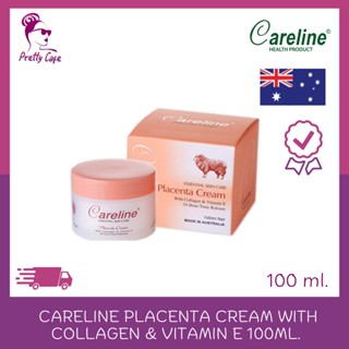 [ฉลากไทย]ครีมรกแกะ Careline Placenta Cream with Collagen  &amp; Vitamin E 100ml.จากประเทศออสเตรเลีย🐏