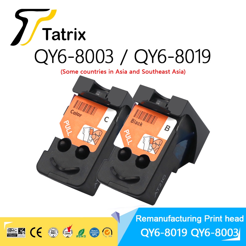 Tatrix QY6-8019 QY6-8003 BH-7 CH-7หัวพิมพ์สำหรับ Canon Pixma G1000/G1010/G2000/G2002/G2010/G3000/G3010/G4000/G4010เครื่อ