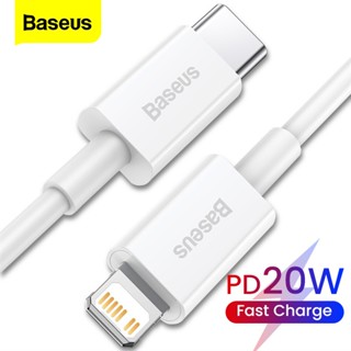 Baseus สายชาร์จเร็ว 20W Type C PD สําหรับ iPhone 12 pro Max XS Max 8 7 6 Plus