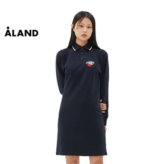 ALAND เดรส ROMANTIC CROWN GARDENING CLUB POLO DRESS_Navy_ONE PIECE สีกรมท่า