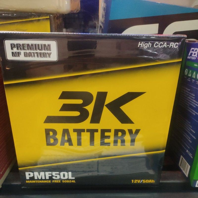 แบตเตอรี่รถยนต์ 3K แบตเตอรี่รถเก๋ง 1300 - 1800 cc.