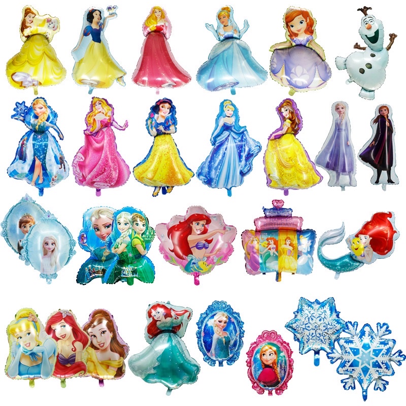 ลูกโป่งวันเกิด Princess Frozen เอลซ่า โอลาฟ ลูกโป่งวันเกิดเจ้าหญิง ลูกโป่งฟอยล์ ราคาถูกพร้อมจัดส่ง