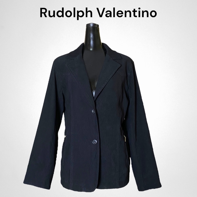 Rudolph Valentino เสื้อสูทหญิงสีดำแขนยาว